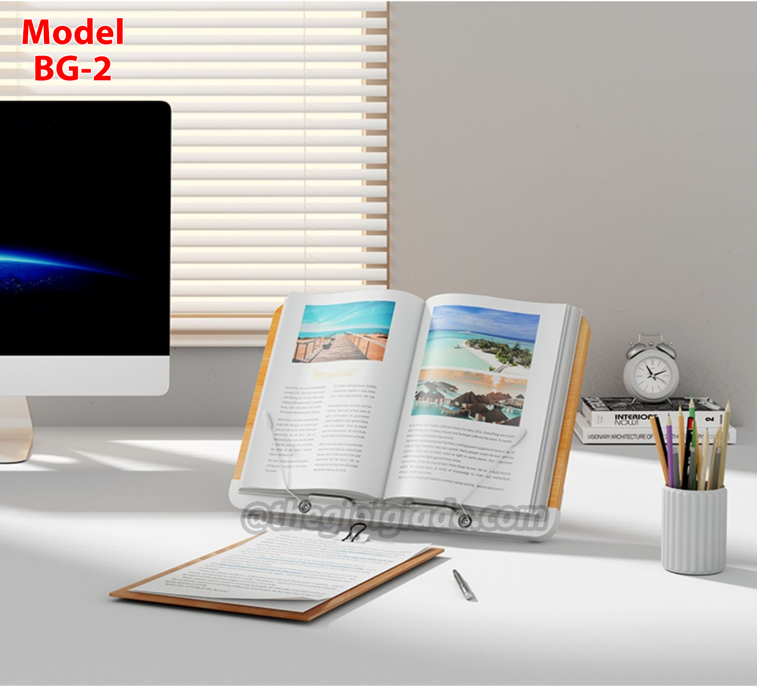 Giá đỡ đọc sách kiêm giá đỡ tablet và đỡ laptop trên bàn
