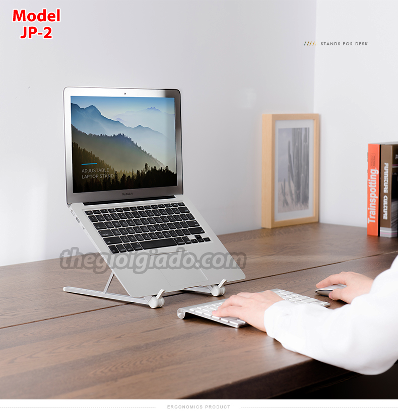 Giá đỡ Laptop kiêm giá đỡ Ipad trên bàn làm việc