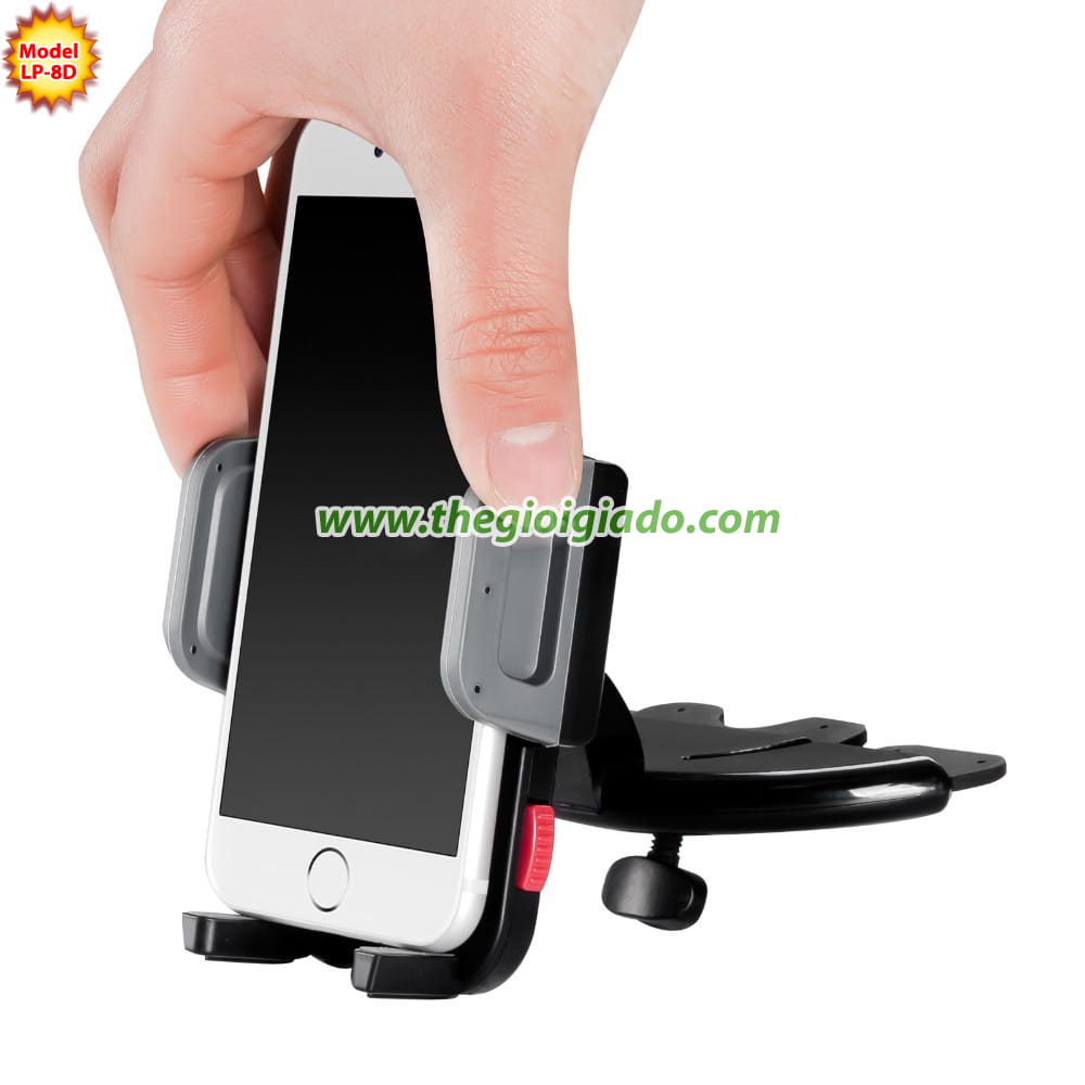 Giá đỡ điện thoại trên xe hơi gài ổ đĩa CD model LP-8D