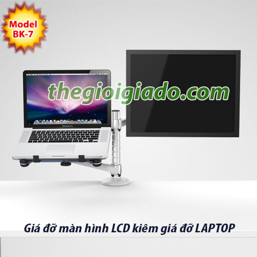 Giá đỡ màn hình LCD tay dài kiêm giá đỡ laptop tay ngắn Model BK7