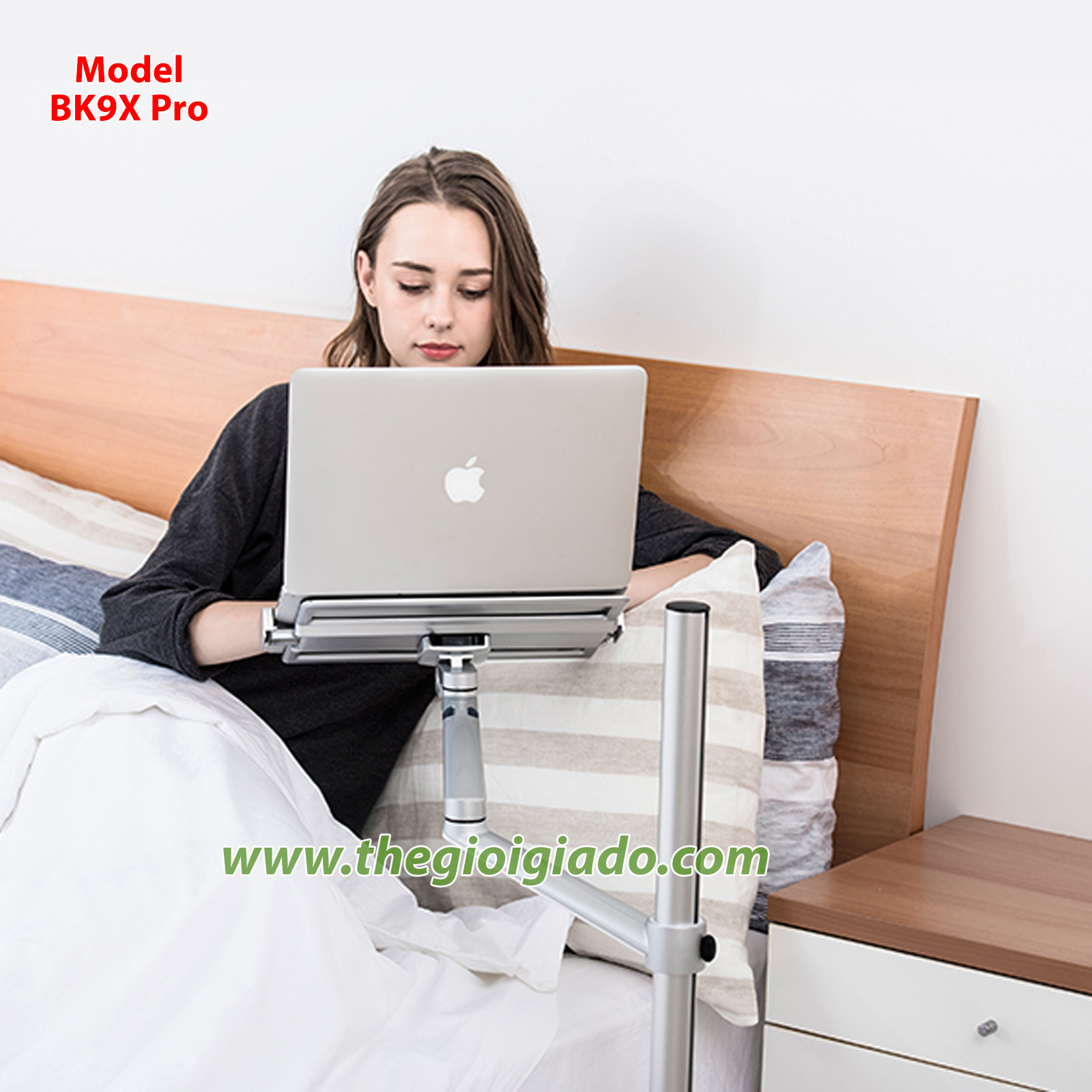 Giá đỡ LAPTOP tay dài KIÊM giá đỡ MÁY TÍNH BẢNG có chân đế BK-9X Pro