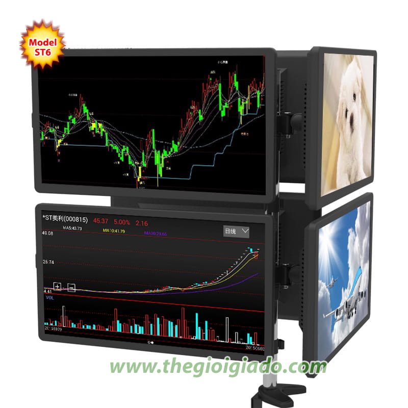 Giá đỡ 6 màn hình LCD model ST6