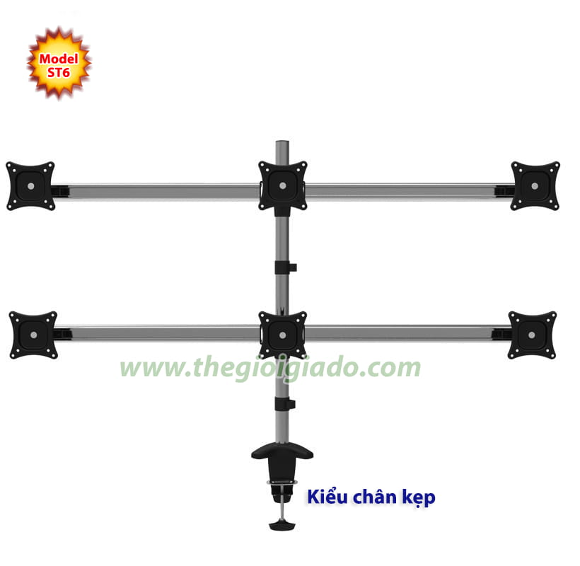 Giá đỡ 6 màn hình LCD model ST6