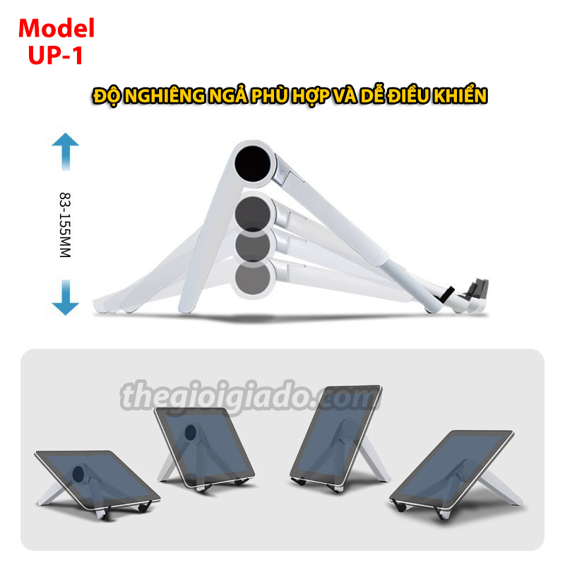Giá đỡ điện thoại kiêm máy tính bảng và laptop trên bàn