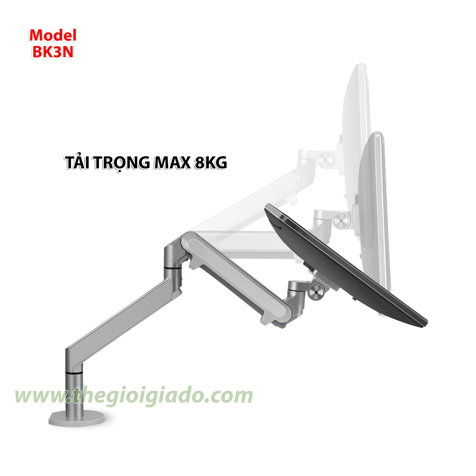 Giá đỡ màn hình LCD tay nâng piston Model BK3N