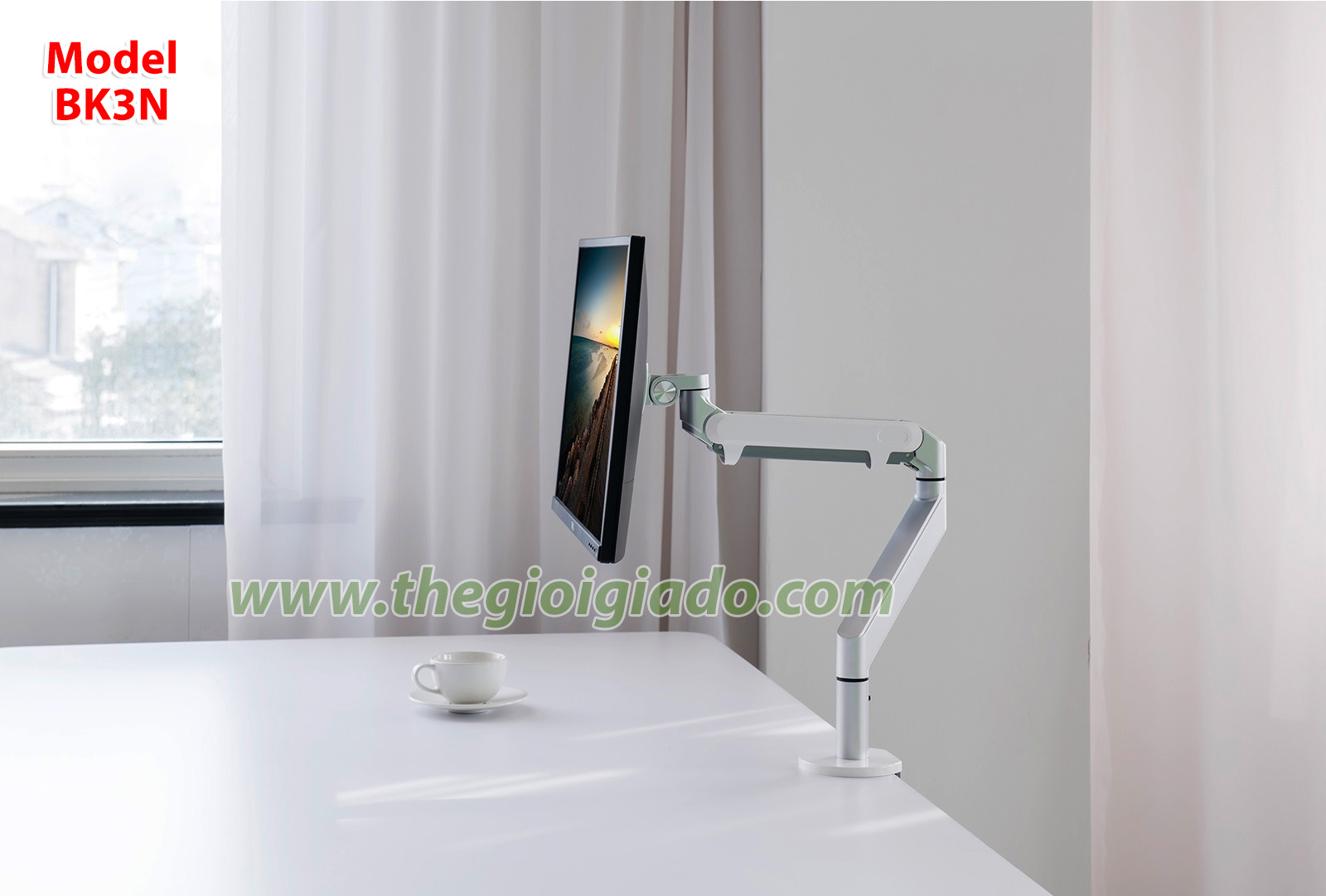 Giá đỡ màn hình LCD tay nâng piston Model BK3N